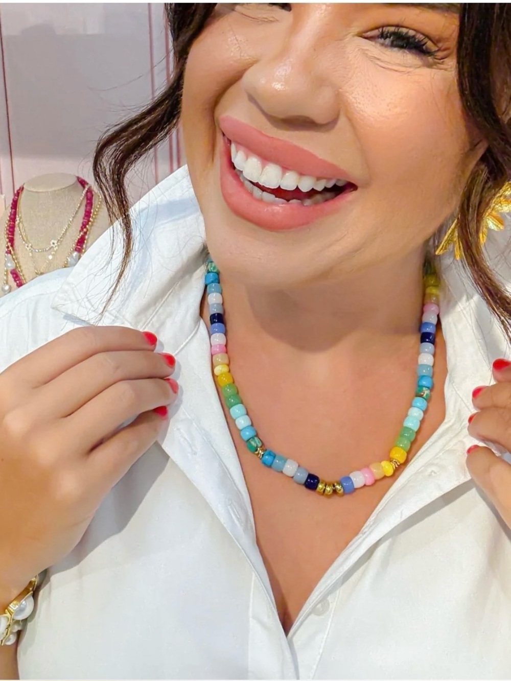 new Coastal Girl Gemstone Necklace by Treasure Jewels